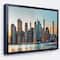 Designart - New York City Skyline - Photography Framed Canvas Art Print